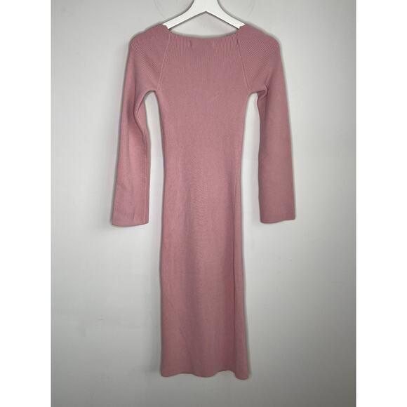 Petal and Pup Aquerelle Sweetheart Bodycon Midi Dress Women's Rose Women's 4 NWT - Picture 7 of 12